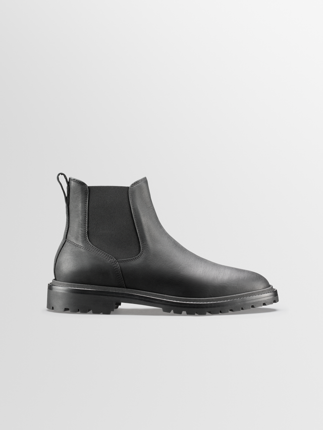 Fermo Leather Boot in Nero