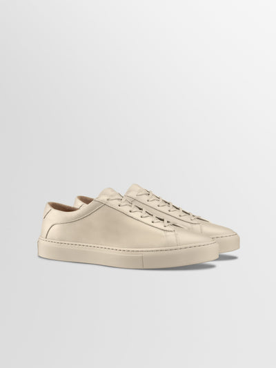Capri Leather Sneaker in Limestone
