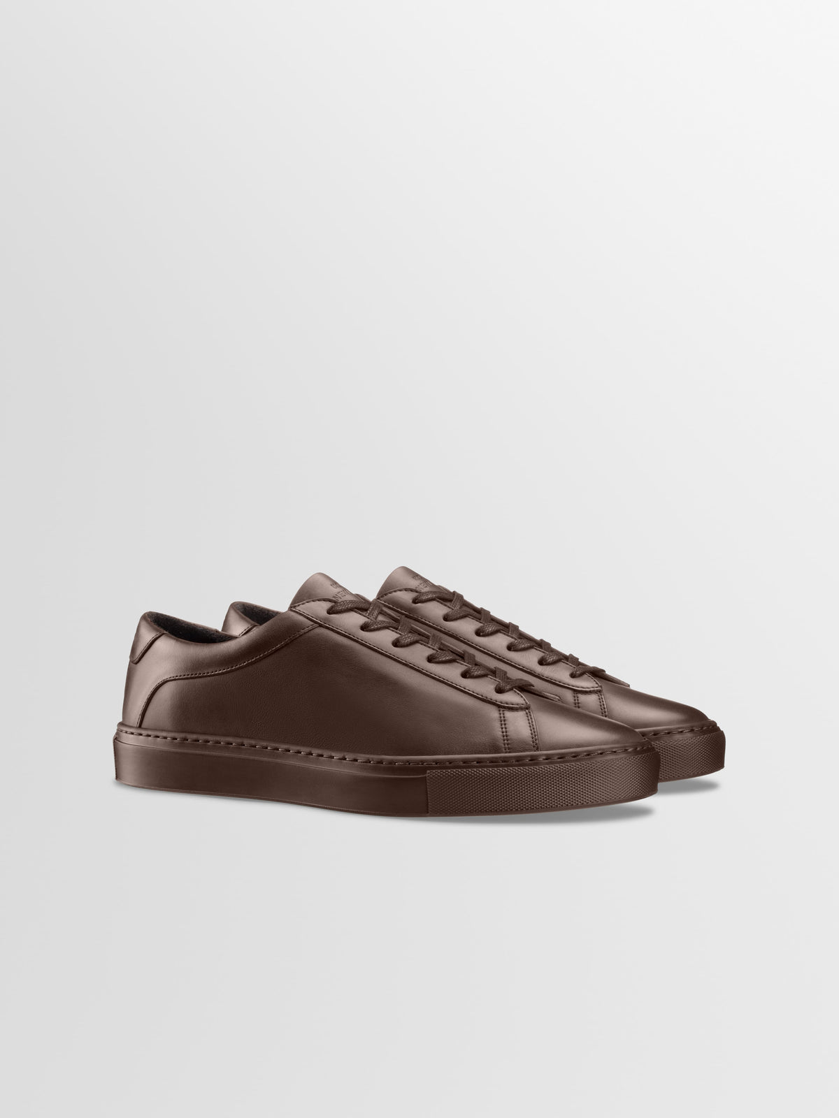 Capri Leather Sneaker in Mocha Wide Fit