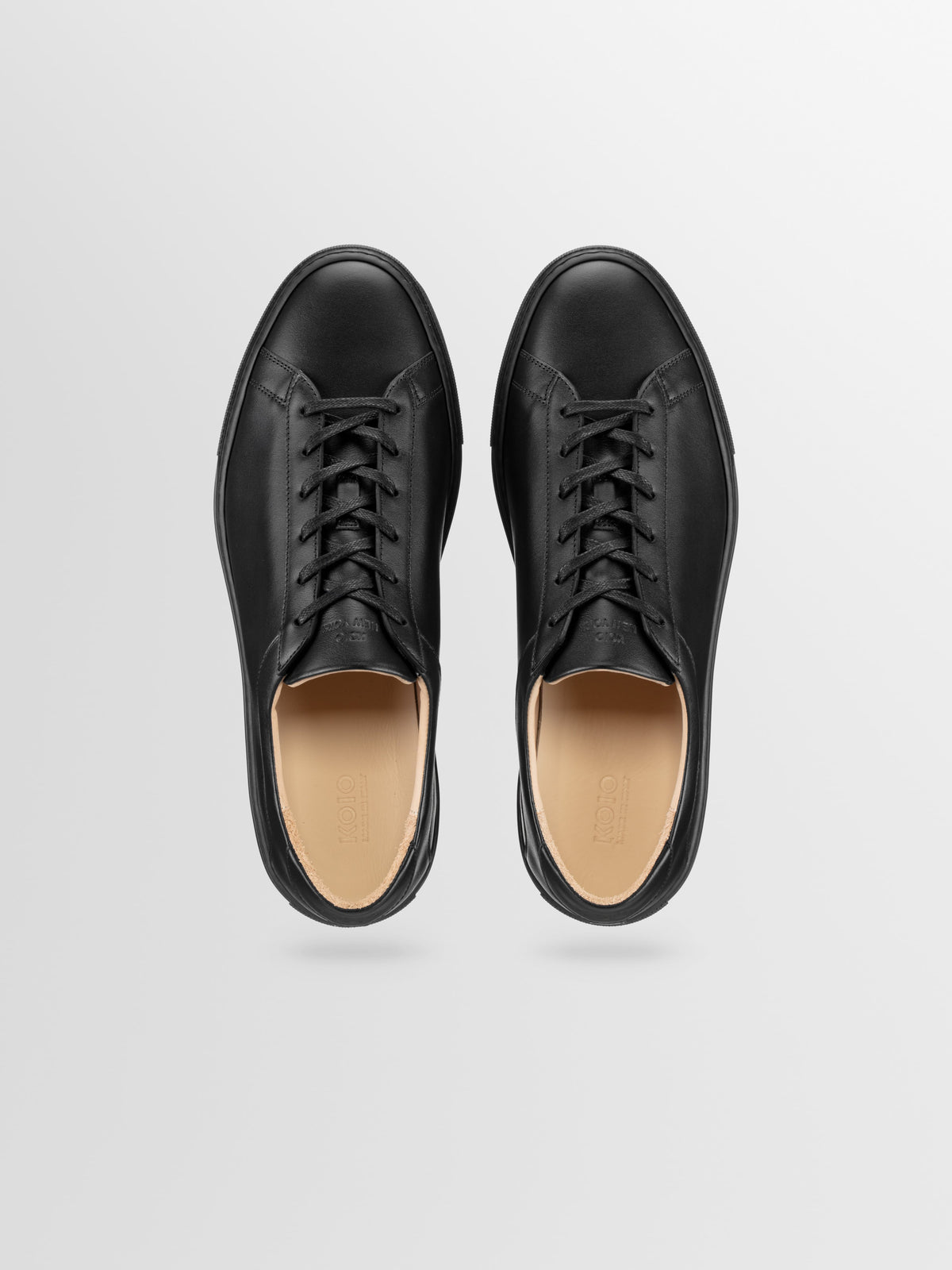 Capri Leather Sneaker in Nero