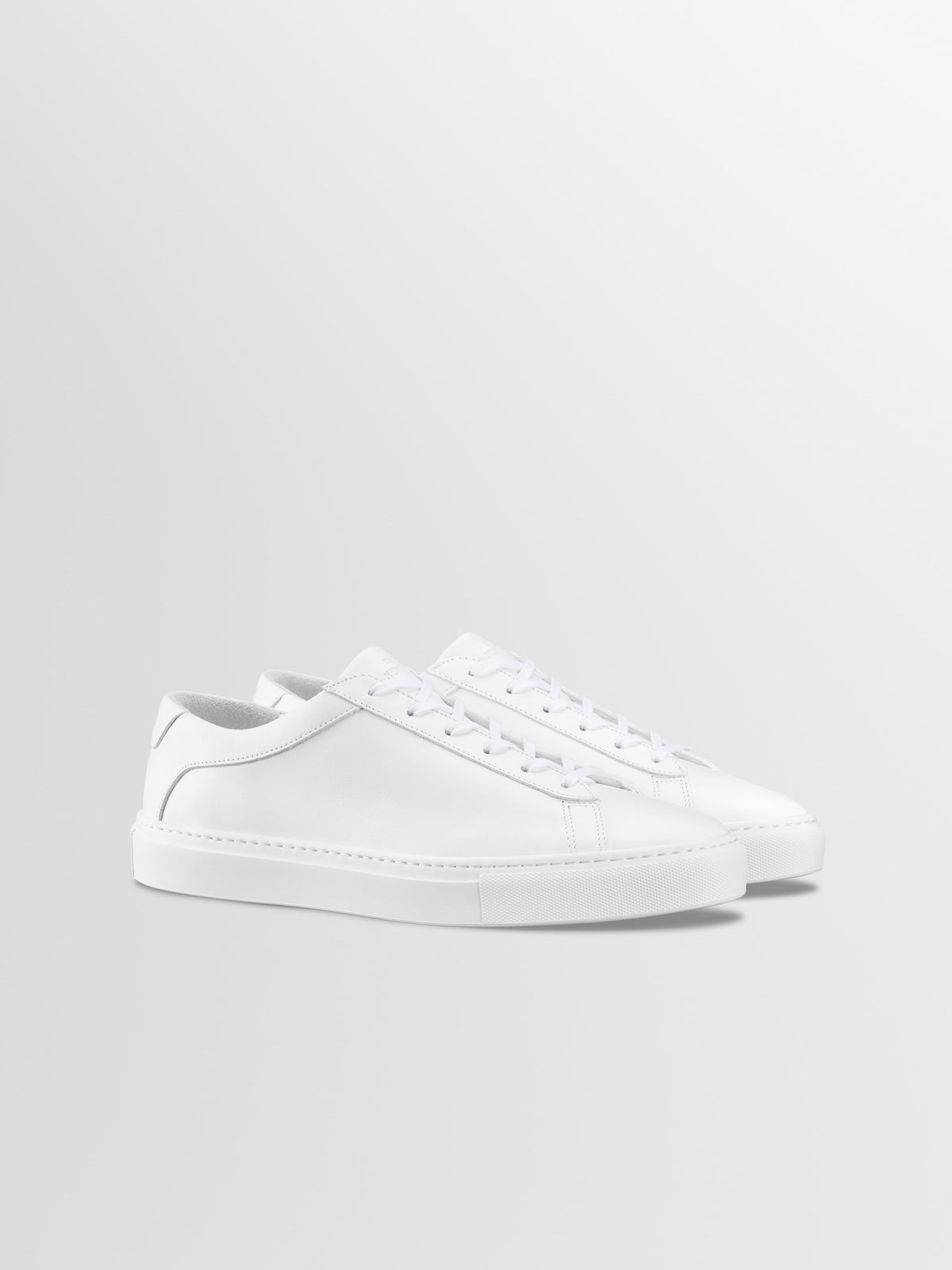 Capri Leather Sneaker in Triple White