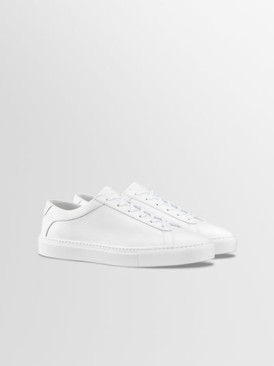 Capri Leather Sneaker in Triple White