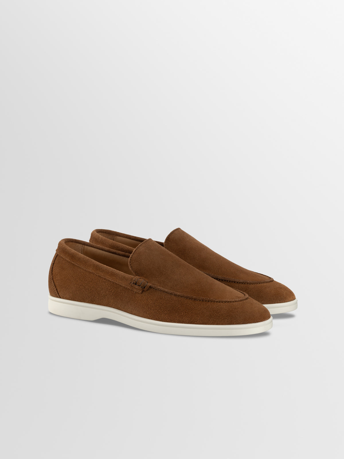 Catania Suede Loafer in Cognac