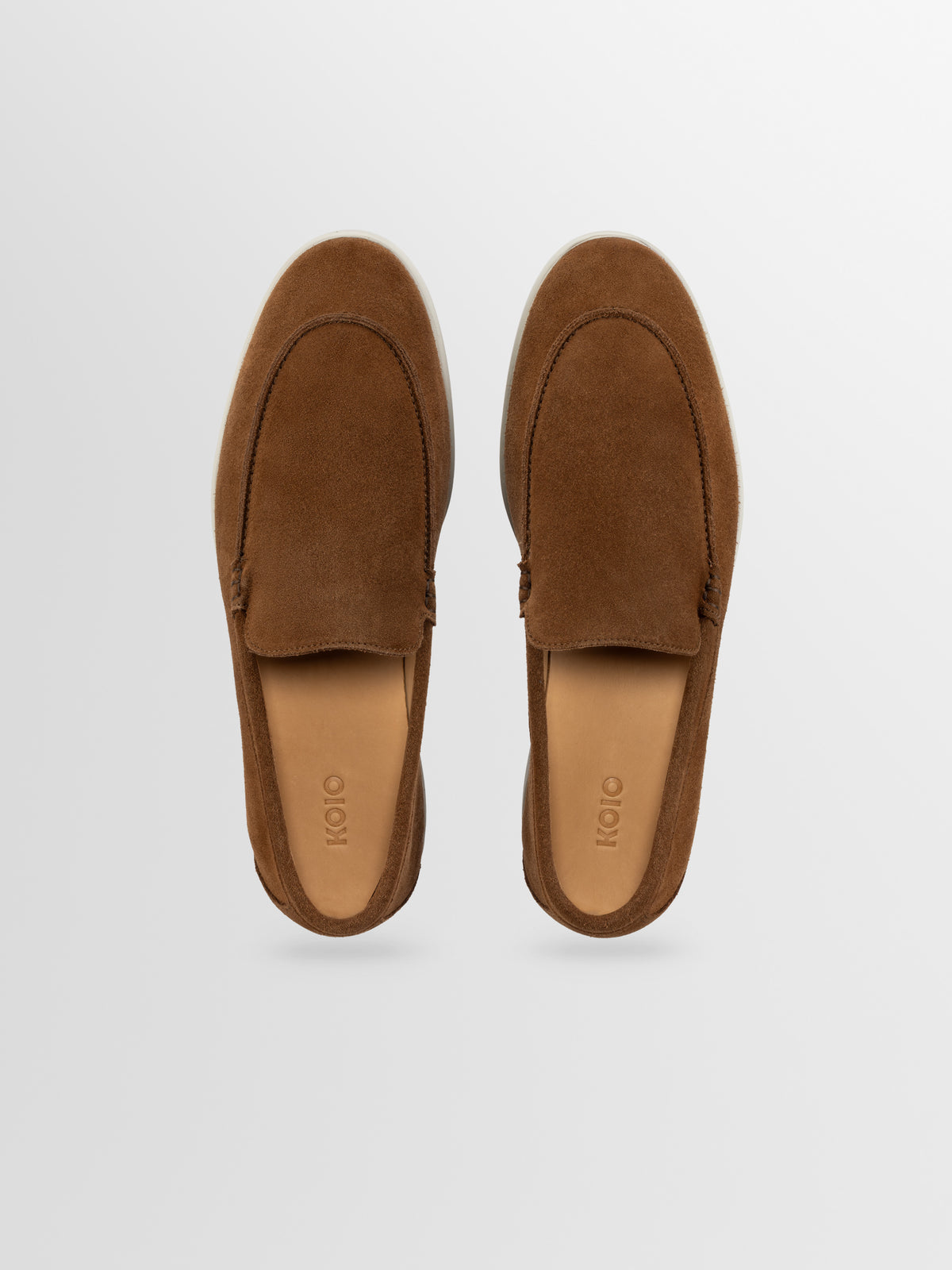 Catania Suede Loafer in Cognac