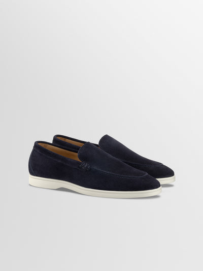 Catania Suede Loafer in Navy
