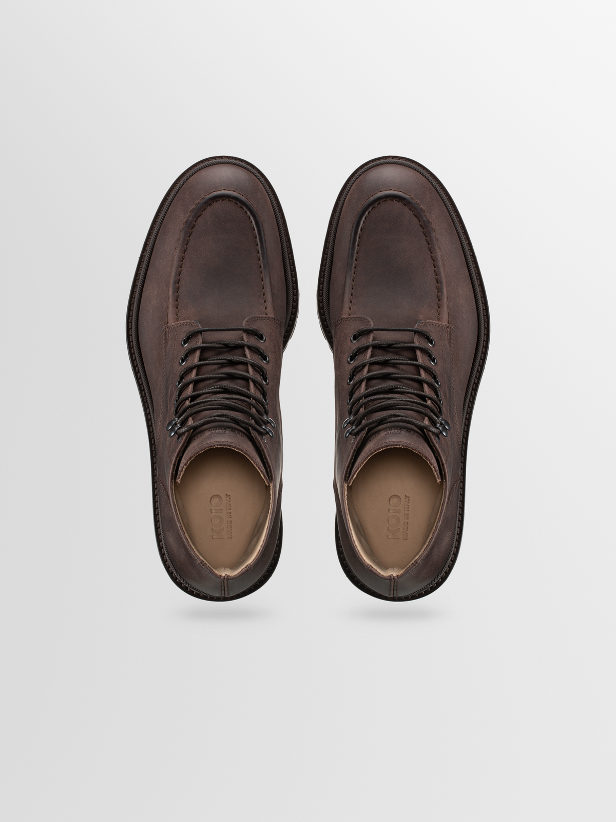 Milo Leather Boot in Chocoloate