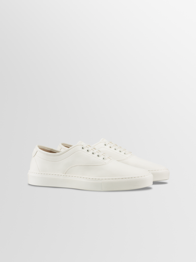 Portofino Leather Sneaker in Antique White