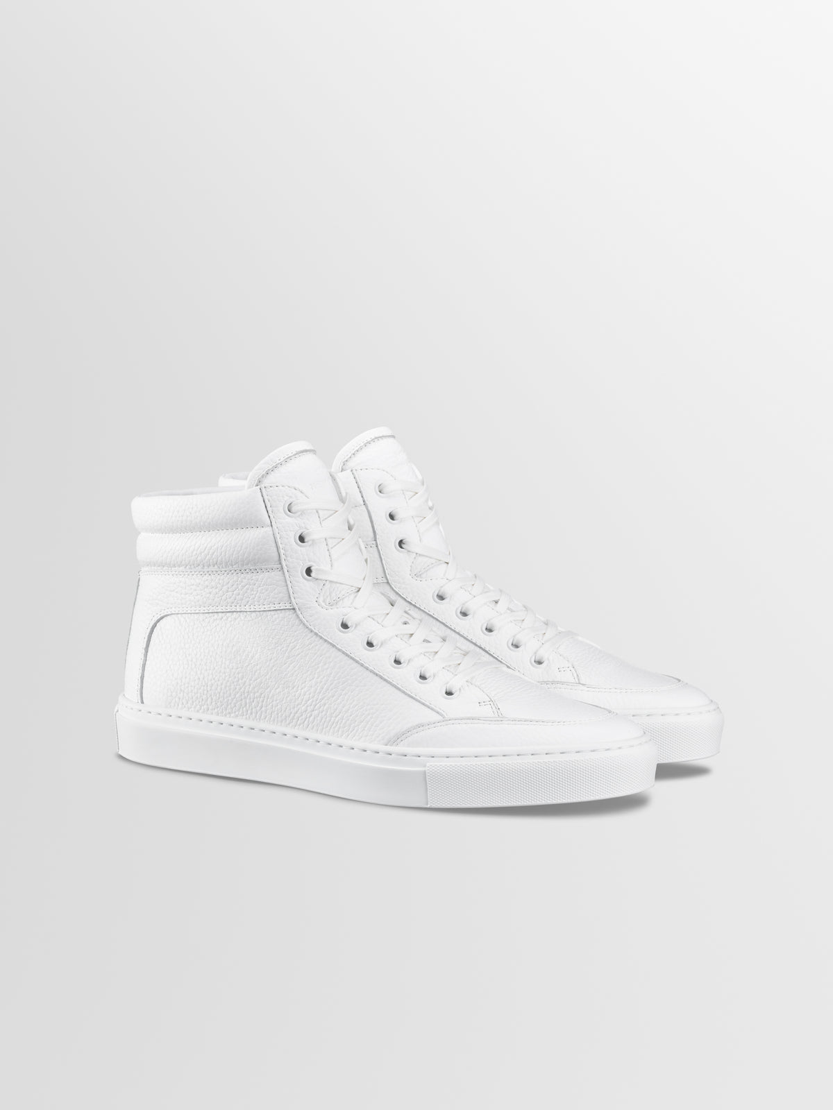 Primo Leather Sneaker in Triple White