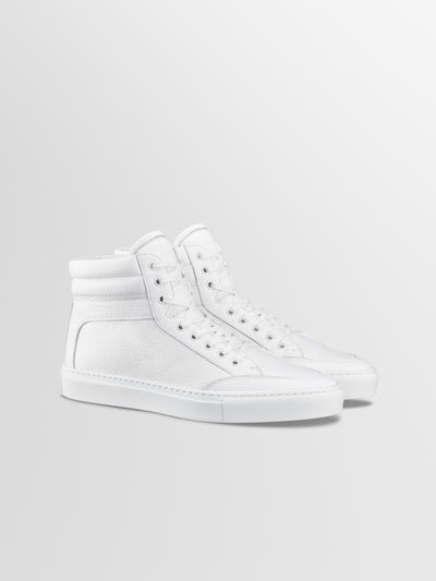 Primo Leather Sneaker in Triple White