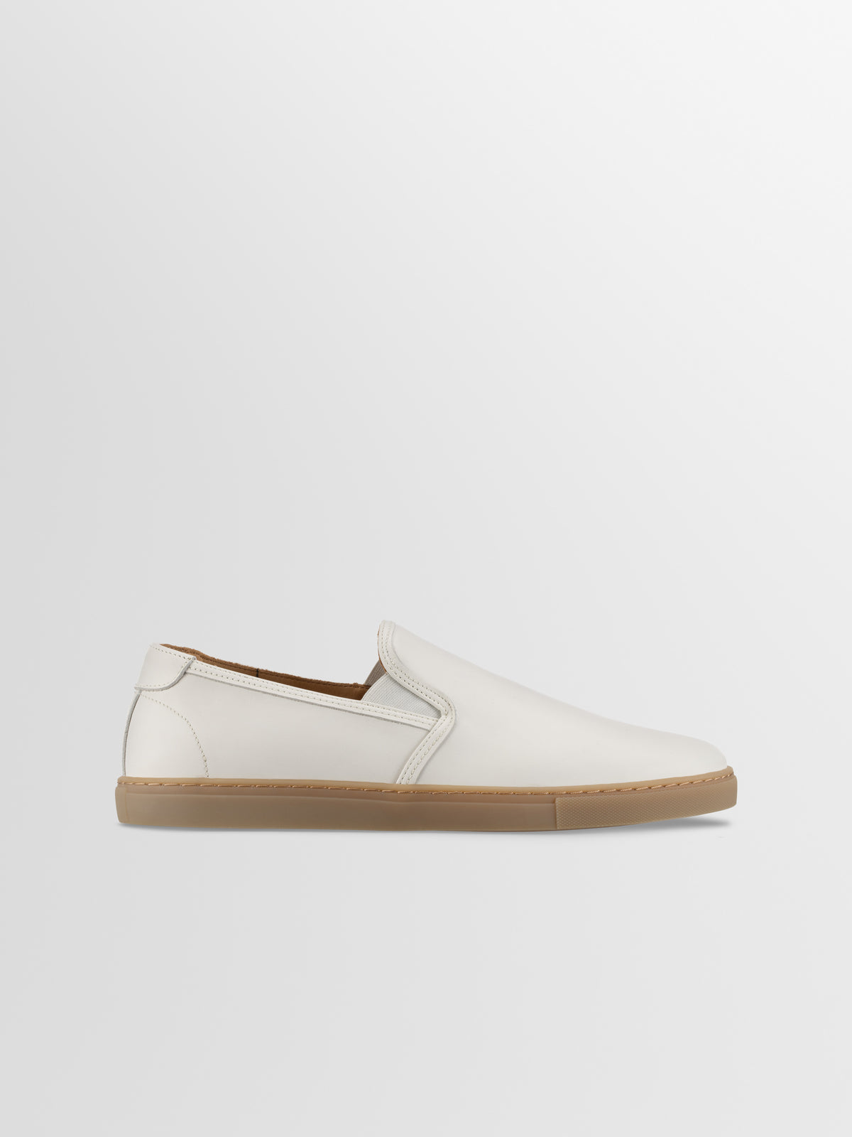 Taranto Leather Sneaker in Bone