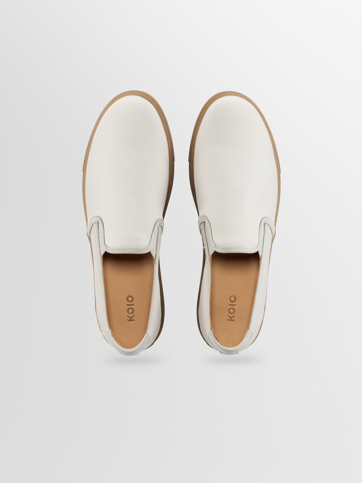 Taranto Leather Sneaker in Bone