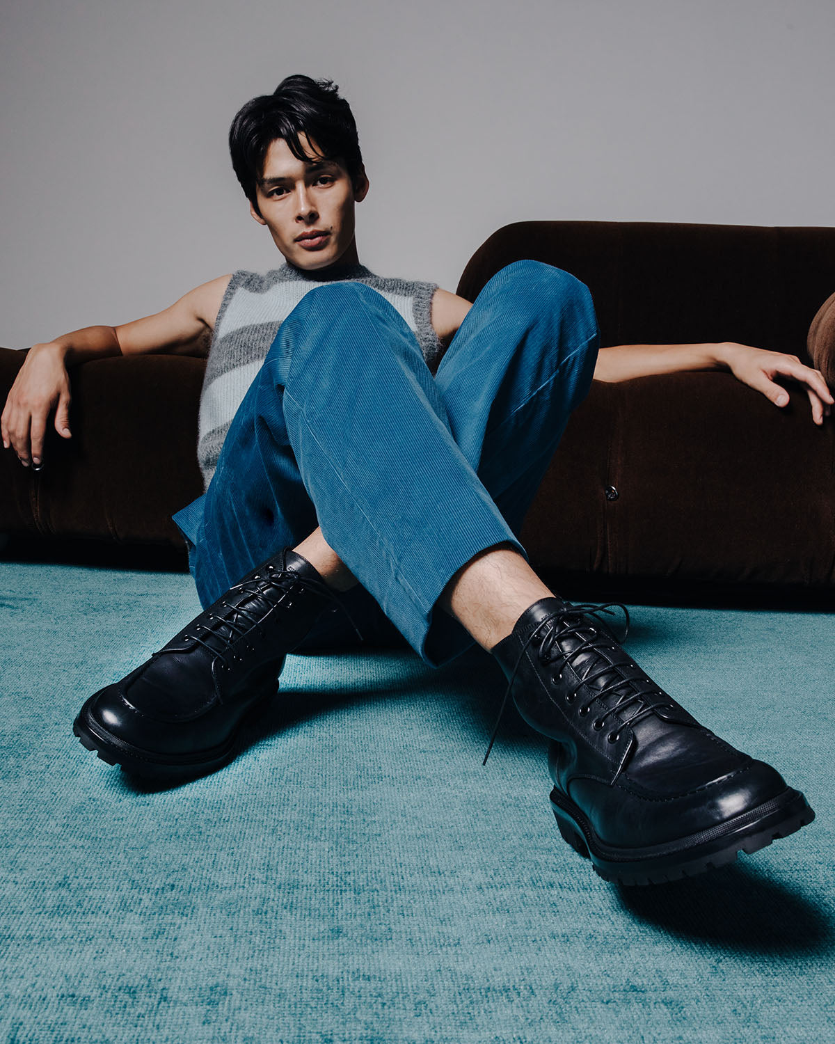 Milo Leather Boot in Nero